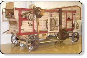 Tr�skverk drivet av �ngmaskin eller elmotor