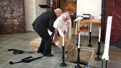 �terbegravning av benrester i �lvestad kyrka